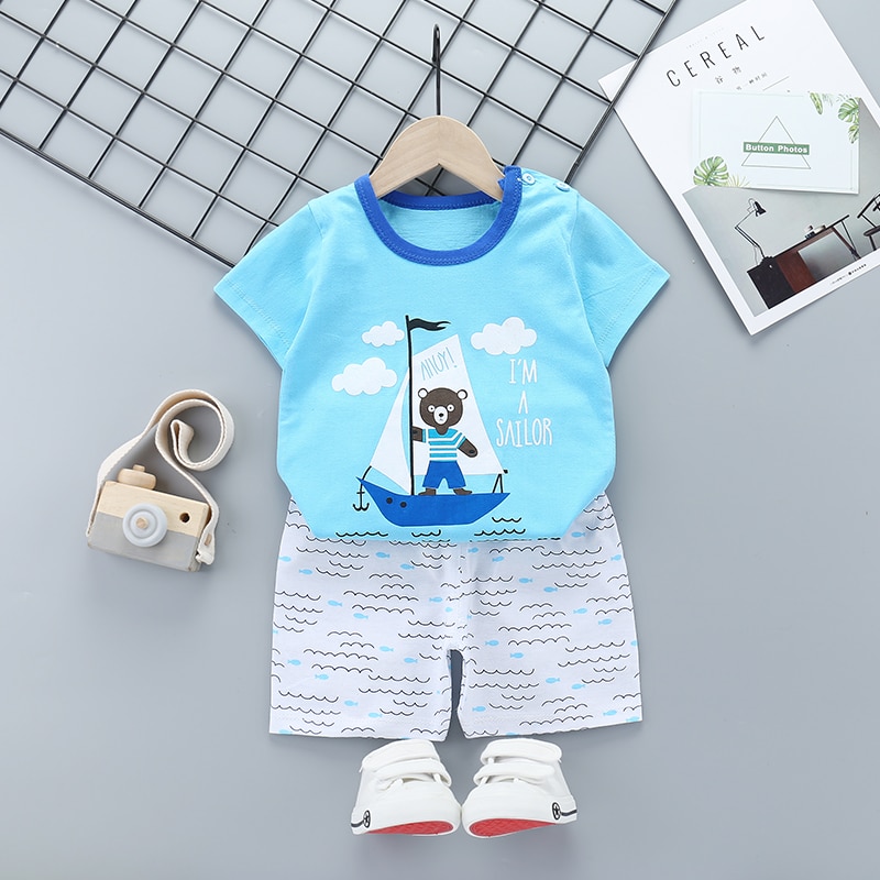 New Boys Outfits 9M-6T Girls Clothes Children's Clothing Suits Top ...